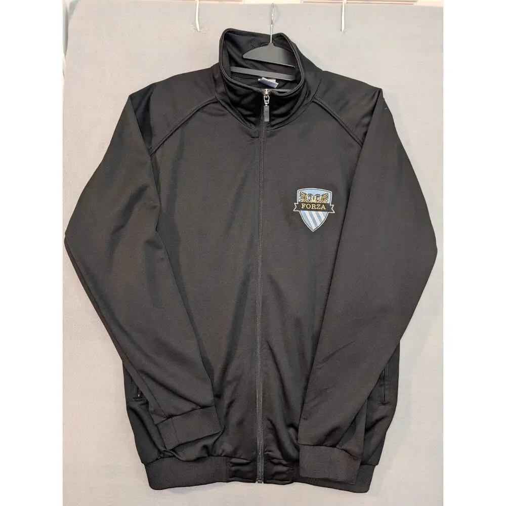 Forza FC Jacket Mens Medium Black Full Zip Score Tag